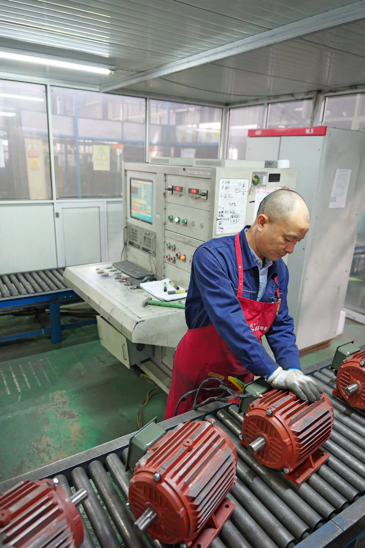 Yaoda Motor industrial motor manufacturing and inspection