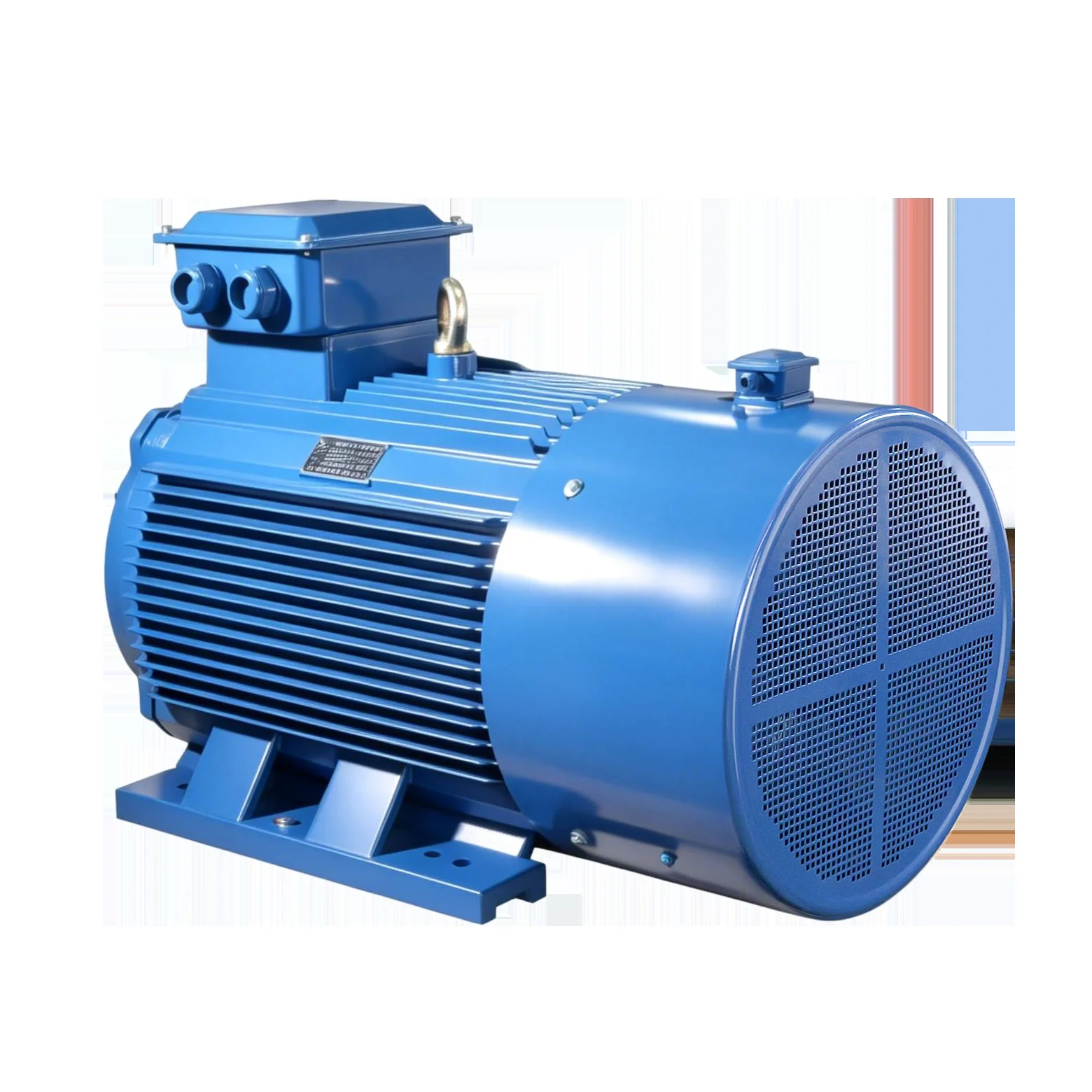 YVF3 H355–450 low-voltage high-power variable frequency three-phase motor rear view